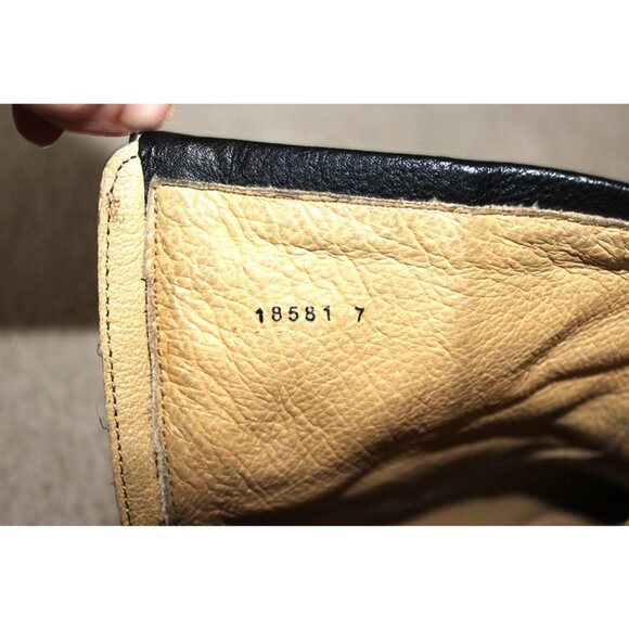 FRYE Phillip Harness Genuine Leather Back Zip Short Boots in Black, Size 7 - Picture 7 of 13